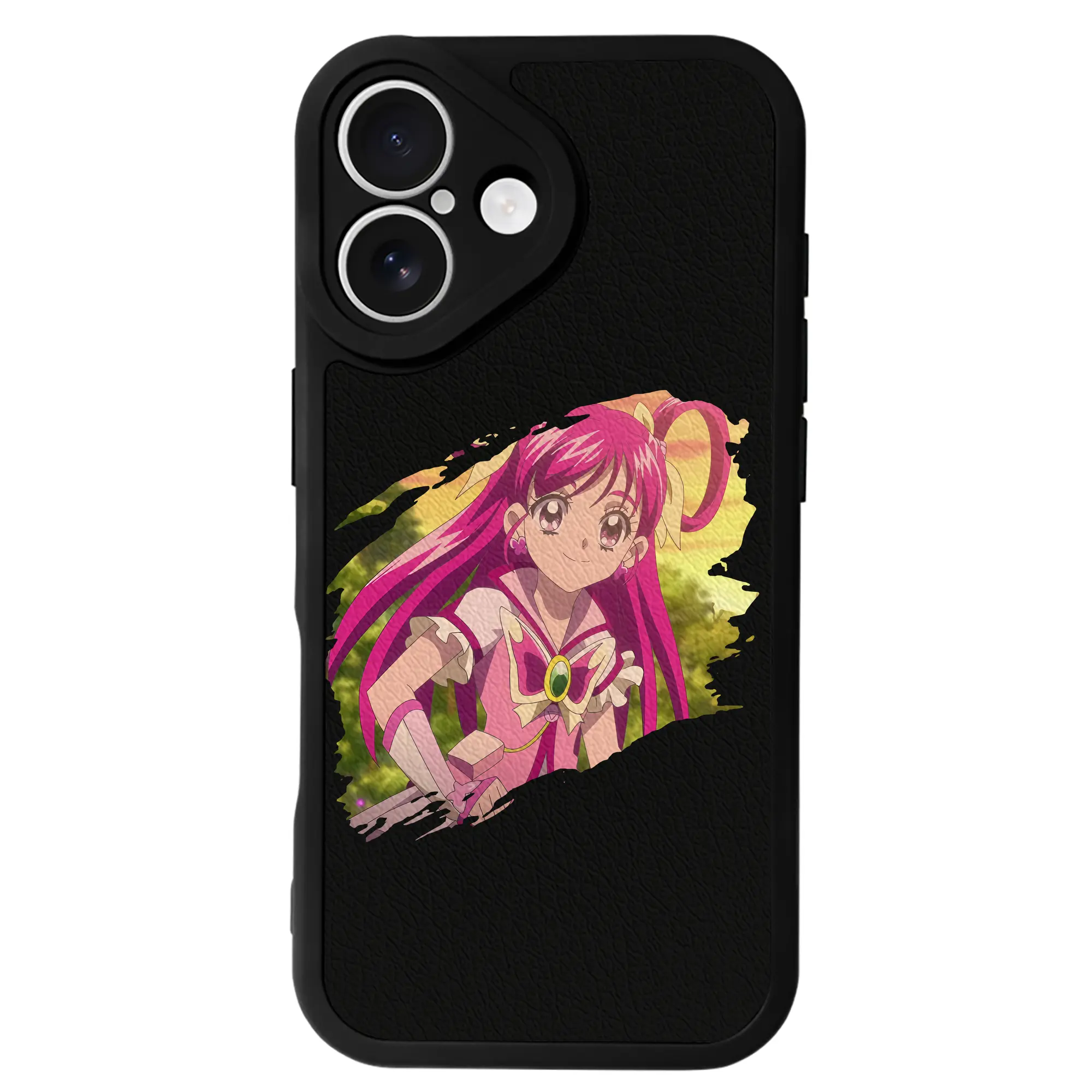 プリキュア グッズ,夢原のぞみ - IPhone 16シリーズ対応 ・ シリコンスマホケース ・ レザー調 ・ 高精度フィット ・ 耐衝撃 ・ ワイヤレス充電対応 ・ 精密カット